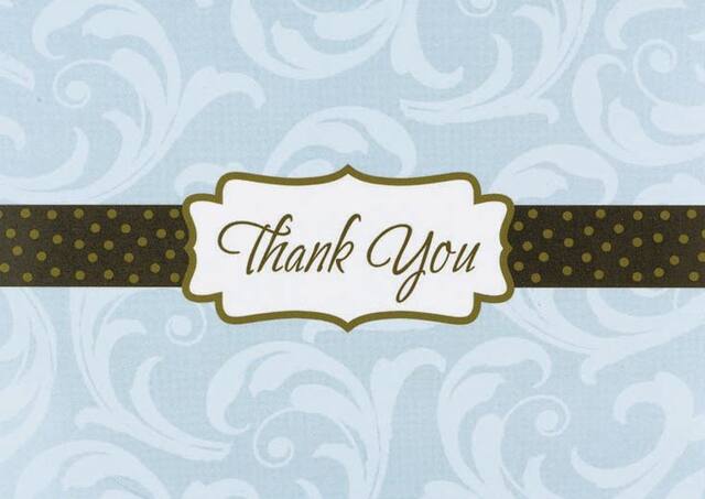 Lotsa Dot Thank You Cards, 20-pk Front_Flat