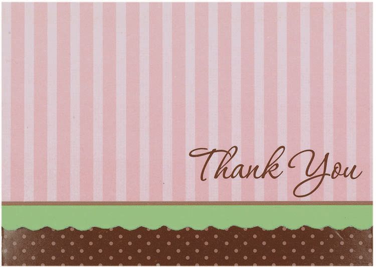 Oh So Chic Thank You Notes, 8-pk Front_Flat