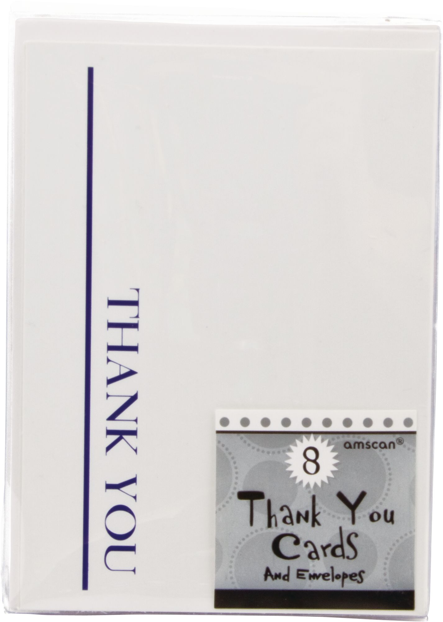 Elegant Expressions Thank You Notes, 8-pk Front_Flat