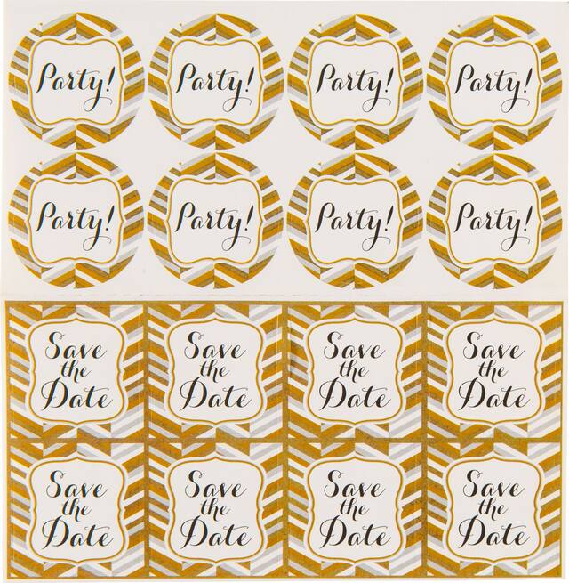 Invitations en papier pour fête fantaisie, paq. 8 Front_Flat