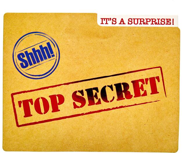 Surprise Party Invitations, 8-pk Front_Flat