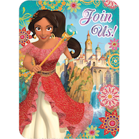 Premium Glitter Elena Of Avalor Invitations, 8-pk Front_Flat