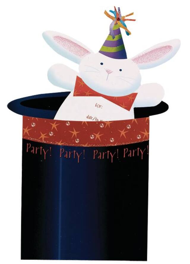 Invitation géante Abracadabra, paq. 8 Front_Flat