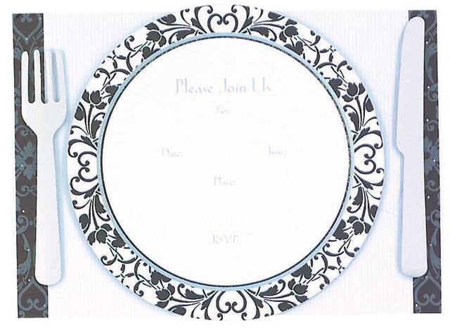 Jumbo Dinner Party Invitations, 8-pk Front_Flat