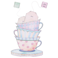 Jumbo Tea Cup Invitations, 8-pk Front_Flat