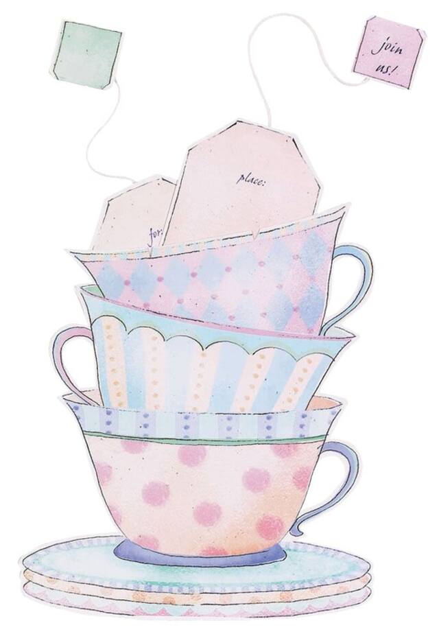 Jumbo Tea Cup Invitations, 8-pk Front_Flat