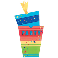 Jumbo Party Splash Invitation, 8-pk Front_Flat