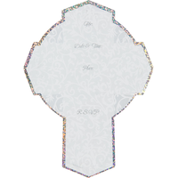 Invitation géante Croix scintillante, paq. 8 Front_Flat