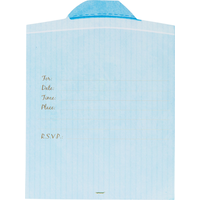 Invitations chemise et cravate de qualité supérieure, paq. 8 Front_Flat