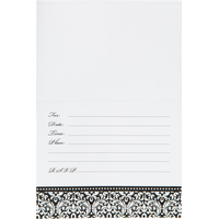 Elegant Chandelier Invitation, 8-pk Front_Flat