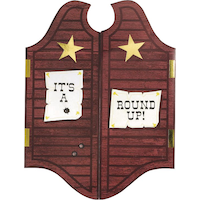 Jumbo Round Up Invitation, 8-pk Front_Flat