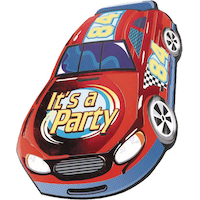 Jumbo Racecar Invitation, 8-pk Front_Angled_Left