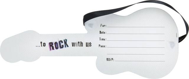 Invitation géante Rockstar, paq. 8 Front_Flat