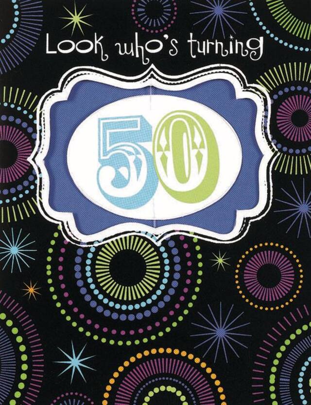 Fifty Invitation, 8-pk Front_Flat