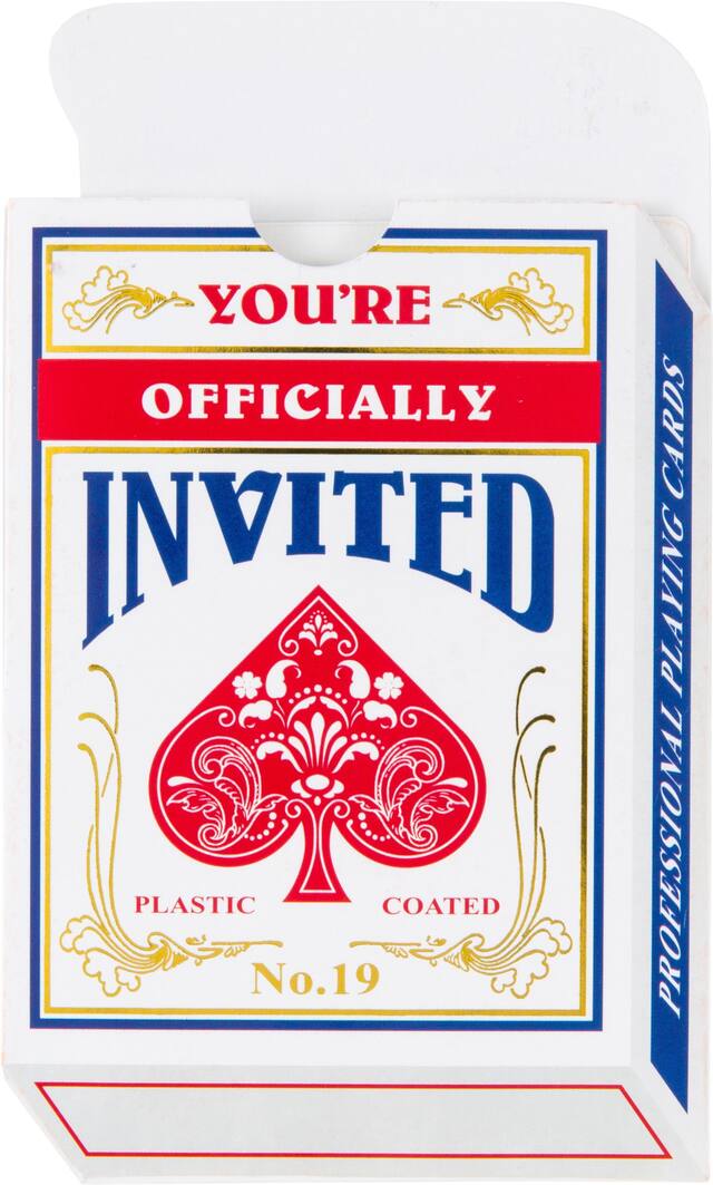 Card Deck Invitation, 8-pk Front_Flat