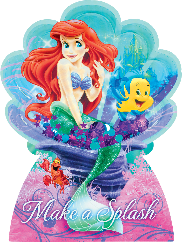 Modèle Invitation anniversaire Ariel