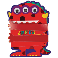 Large Birthday Mania Invitation, 8-pk Front_Flat