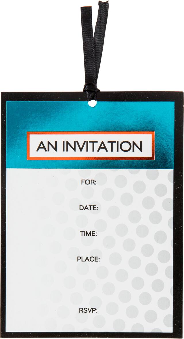 Invitation grand format Dapper Day, paq. 8 Front_Flat