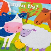 Large Farm Animal Invitation, 8-pk Front_Flat