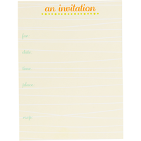 Large Flower Fun Invitation, 8-pk Front_Flat