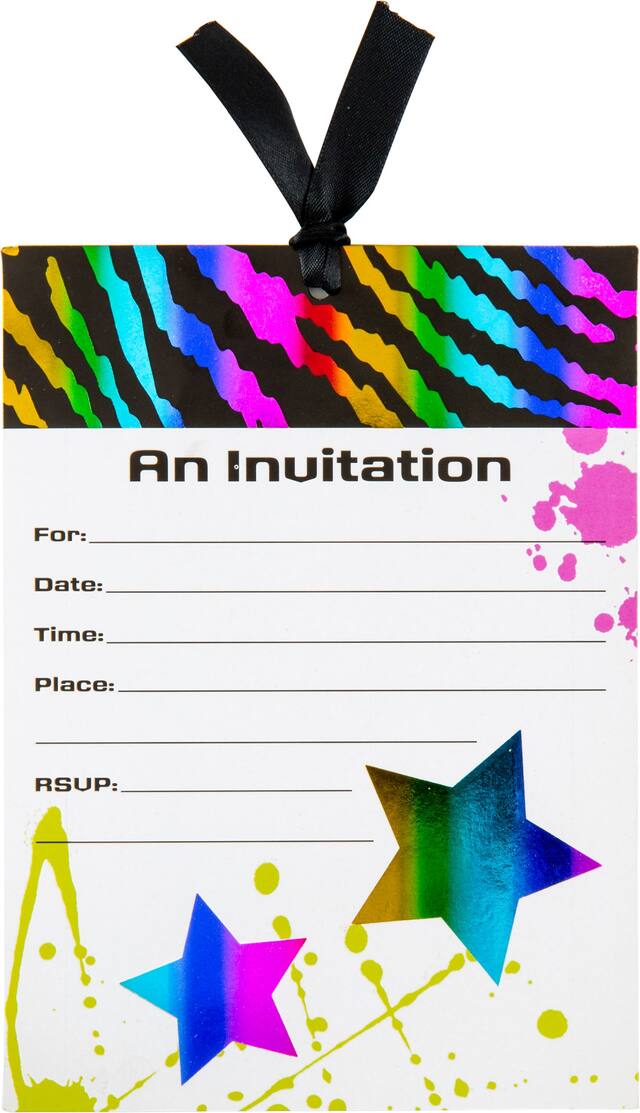 Totally Awesome Jumbo Invitations, 8-pk Front_Flat