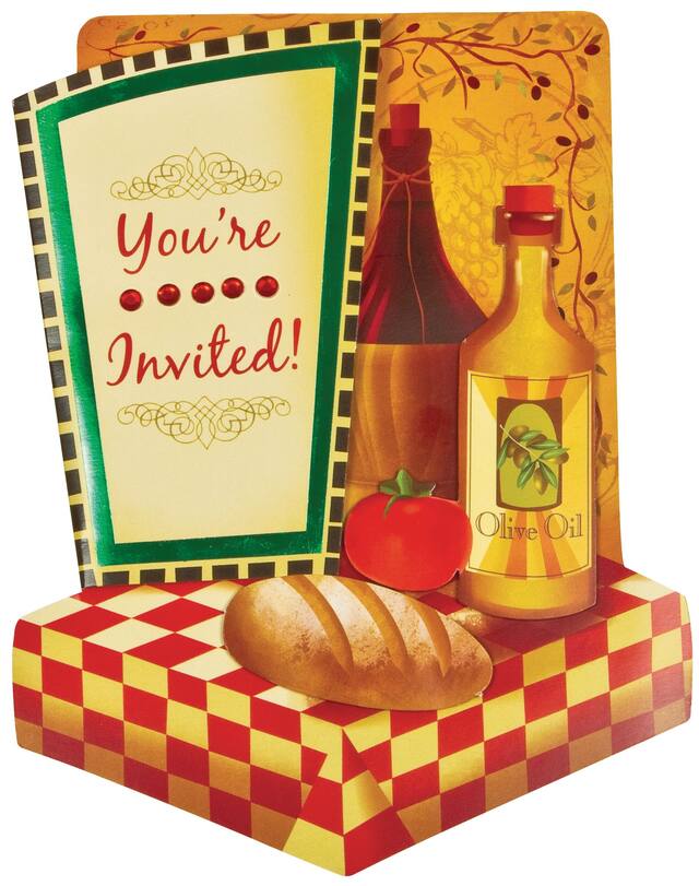 Jumbo Italian Invitations, 8-pk Front_Flat