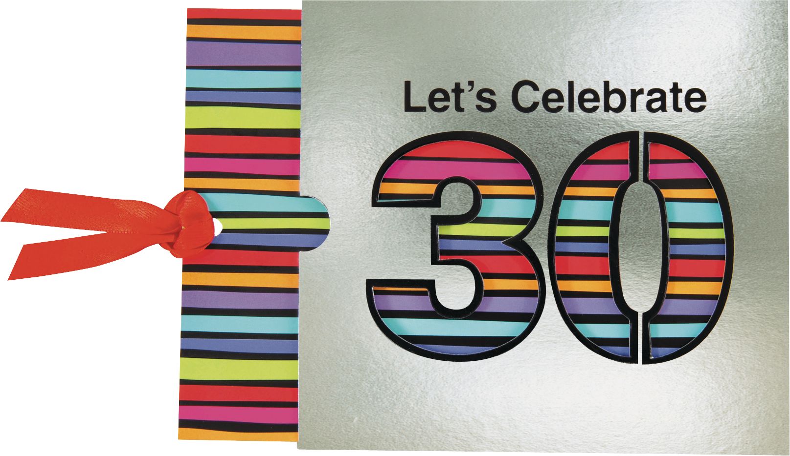 30th Birthday Jumbo Invitations, 8-pk Front_Flat