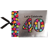 40th Birthday Jumbo Invitations, 8-pk Front_Flat