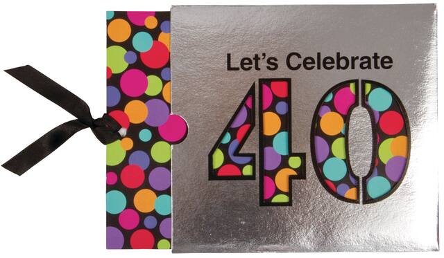 40th Birthday Jumbo Invitations, 8-pk Front_Flat