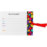 60th Birthday Jumbo Invitations, 8-pk Front_Flat