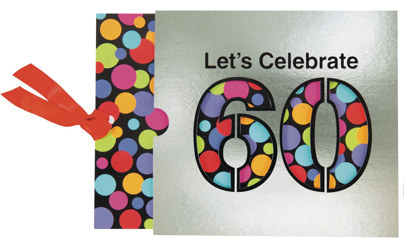 60th Birthday Jumbo Invitations, 8-pk Front_Flat