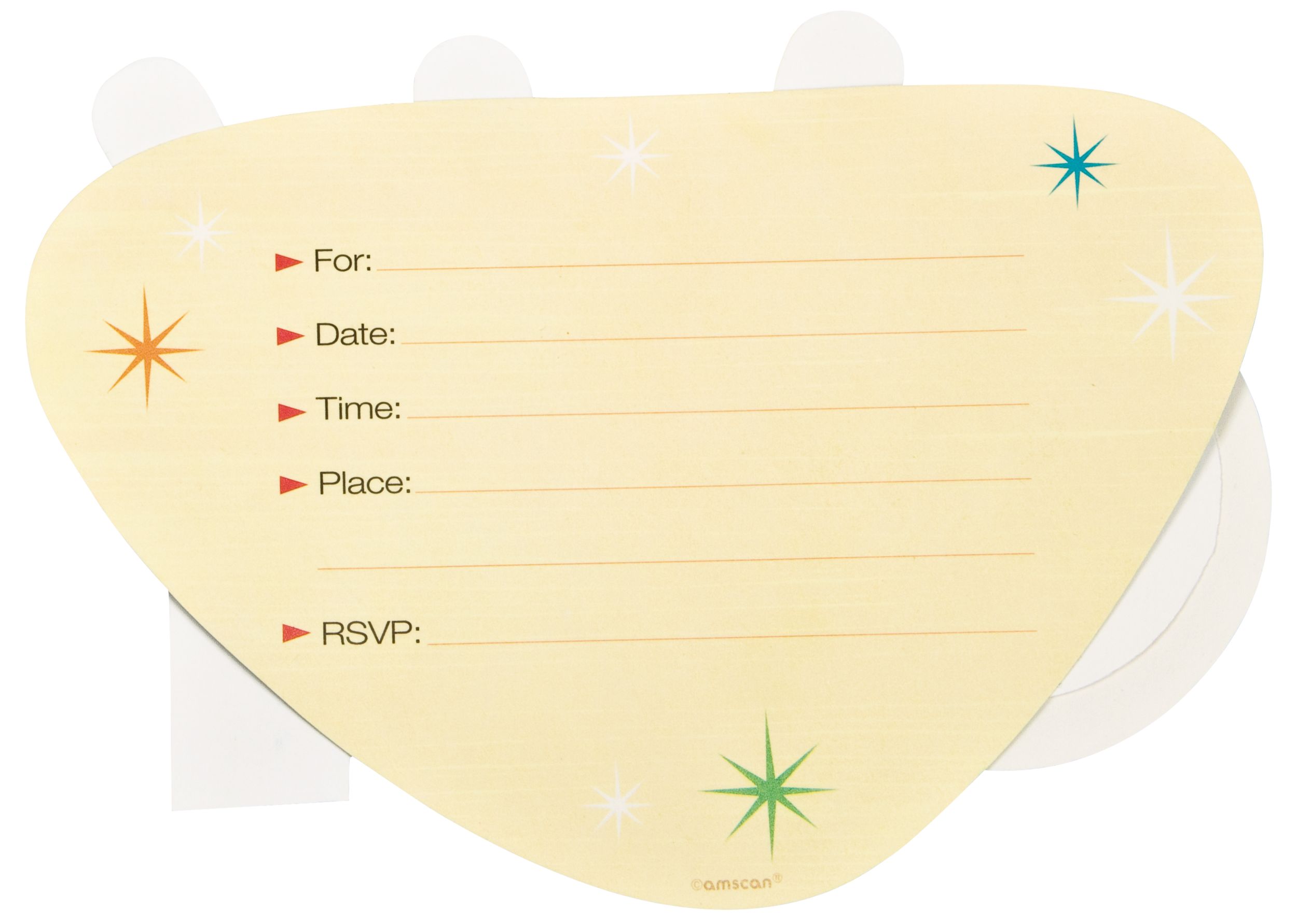 Bowling Alley Jumbo Invitations, 8-pk Back_Flat