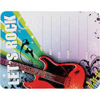 Rock Star Invitations, 50-pk Front_Flat