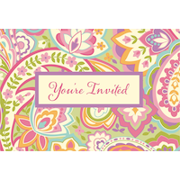 Fabulous Paisley Invitations, 8-pk Front_Flat