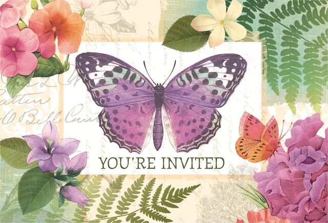 Horizontal Peace & Serenity Invitations, 8-pk Front_Flat