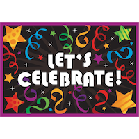 Streamer Invitations, 8-pk Front_Flat