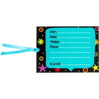 Large Super Secret Party Invitations, 8-pk Front_Flat