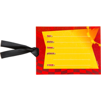 Invitations grand format Les Bagnoles, paq. 8 Front_Flat