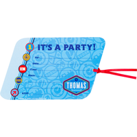 Large Thomas the Tank Engine Invitations, 8-pk Front_Flat