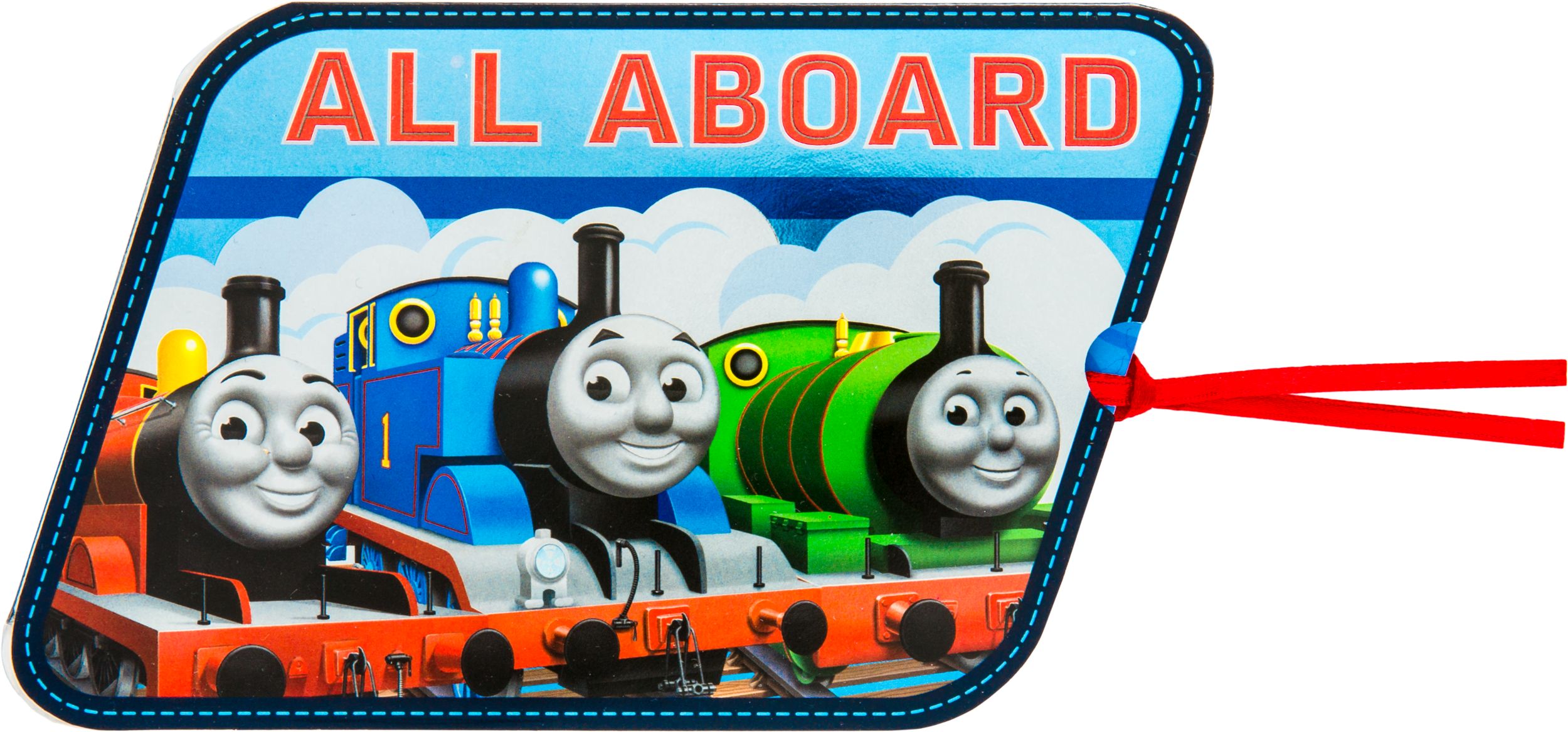 Large Thomas the Tank Engine Invitations, 8-pk Back_Flat