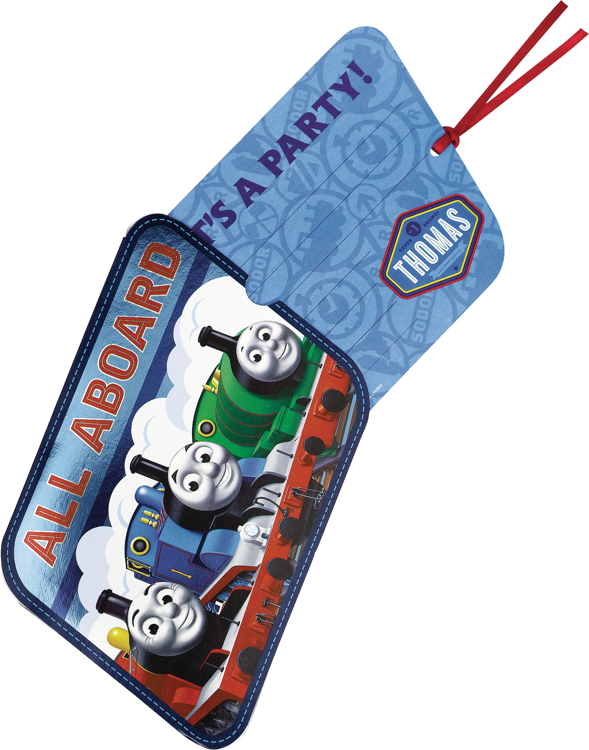 Large Thomas the Tank Engine Invitations, 8-pk Composite_or_Mixed