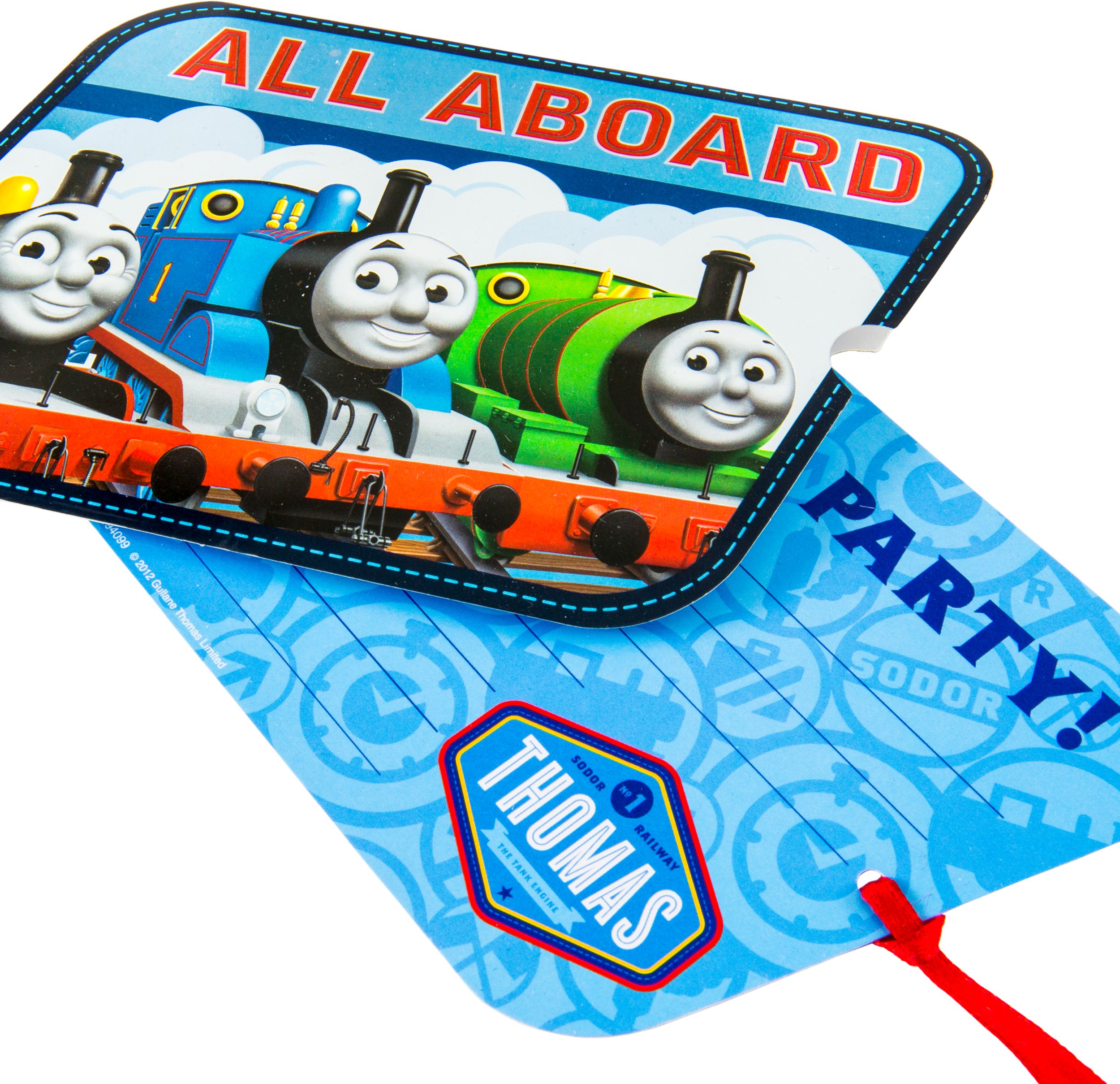 Large Thomas the Tank Engine Invitations, 8-pk CloseUp