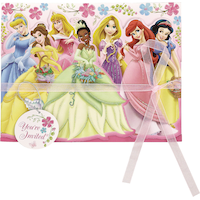 Invitations grand format Princesses Disney, paq. 8 Front_Flat