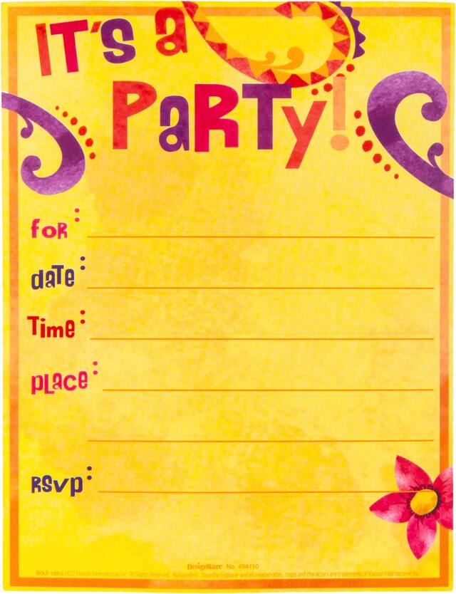 Premium Dora the Explorer Invitations, 8-pk Front_Flat