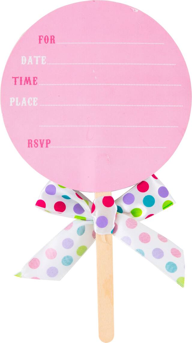 Jumbo Sweet 16 Invitations, 8-pk Front_Flat
