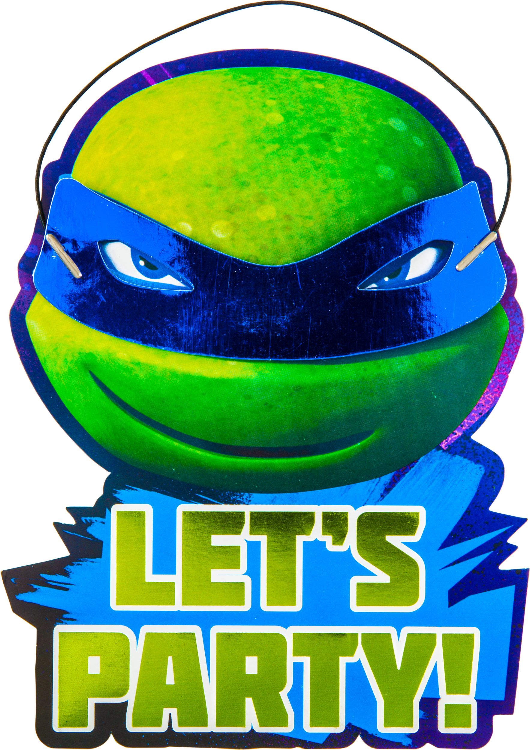 Invitations Tortues ninja de qualité supérieure, paq. 8 Front_Flat