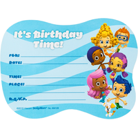 Invitations Bubulle Guppies de qualité supérieure, paq. 8 Front_Flat
