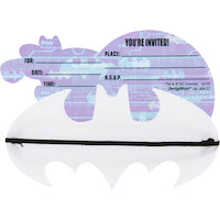 Premium Prismatic Batman Invitations, 8-pk Front_Flat
