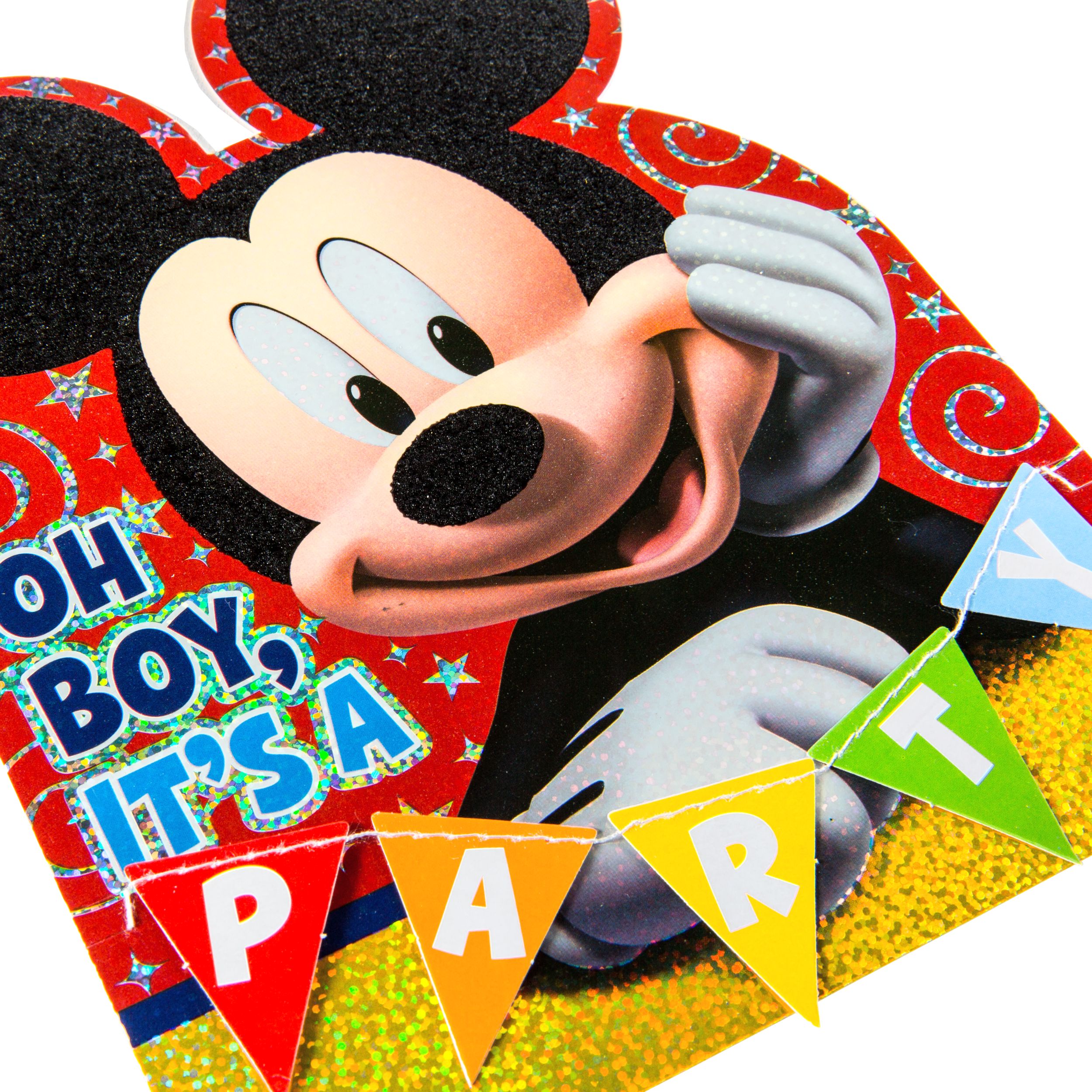 Jumbo Mickey Mouse Deluxe Invitations, 8-pk CloseUp