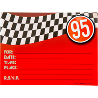 Jumbo Cars Deluxe Invitations, 8-pk Front_Flat